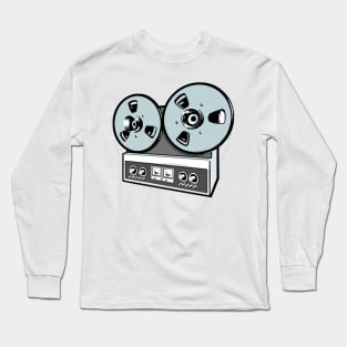 Classic vintage reel to reel tape deck Long Sleeve T-Shirt